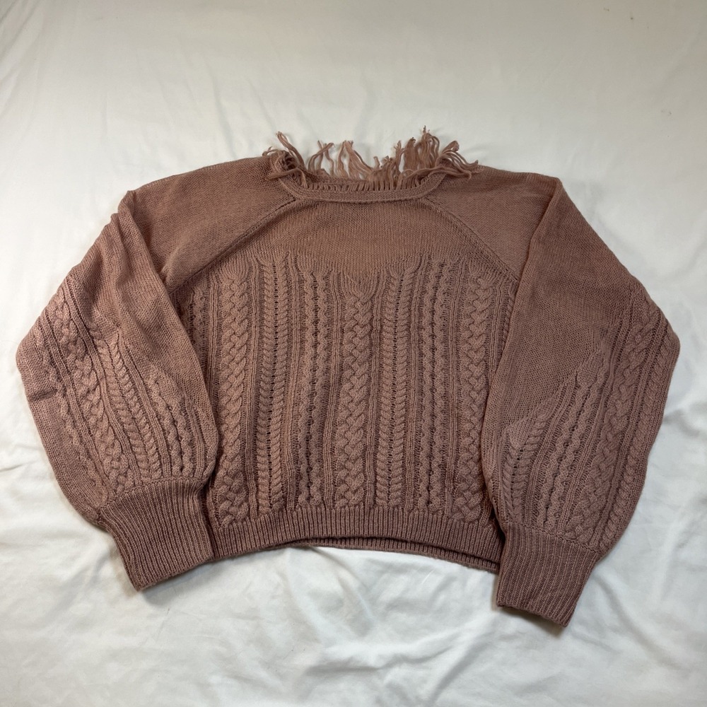 Lalavon‎ Mauve Sweater Women's Size Large Oversized